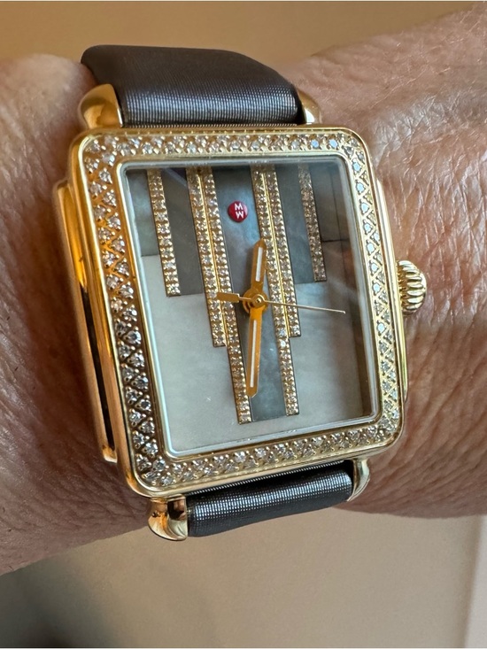 Michele Accessories - MICHELE Diamond & Gold “Cocoa” Watch